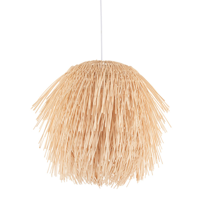 Endon 109204 Pushpa Pendant Shade Natural rattan 10W LED E27 or B22 (Required)
