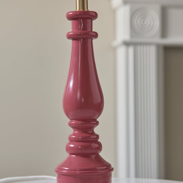 Endon 109964 Myrtle Table Base Pink clay & warm brass plate 10W LED B22 (Required)