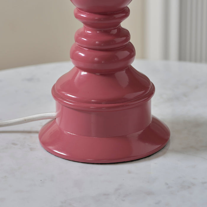 Endon 109964 Myrtle Table Base Pink clay & warm brass plate 10W LED B22 (Required)