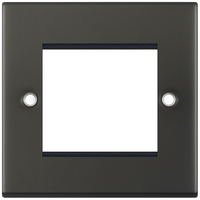 Selectric 5M-26 5M 2 Aperture Euro Media / Data Plate - Dark Bronze