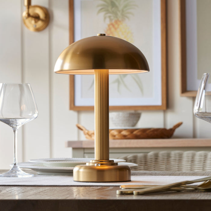 Endon 110455 Bridport Rechargeable Table Warm brass plate 2W LED (SMD 2835) Warm White