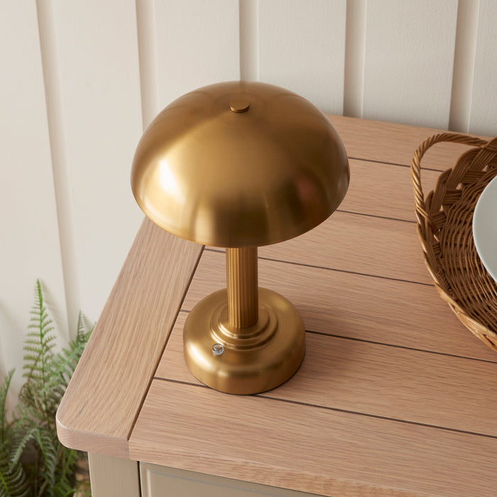 Endon 110455 Bridport Rechargeable Table Warm brass plate 2W LED (SMD 2835) Warm White