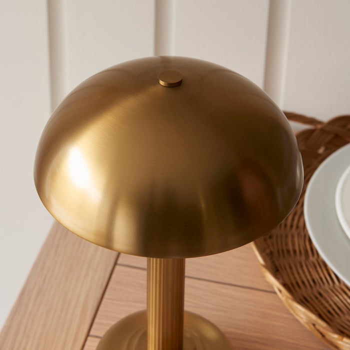 Endon 110455 Bridport Rechargeable Table Warm brass plate 2W LED (SMD 2835) Warm White