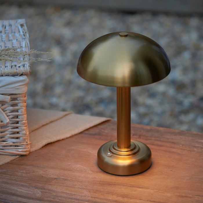 Endon 110455 Bridport Rechargeable Table Warm brass plate 2W LED (SMD 2835) Warm White