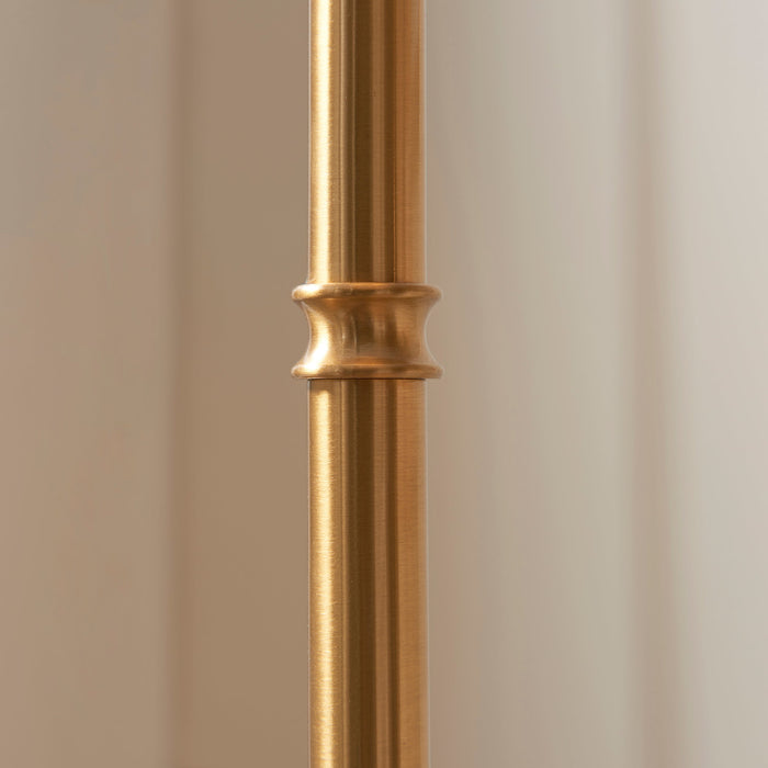 Endon 110460 Burley Rechargeable Floor Base Brushed aged brass plate 1.5W LED (SMD 2835) Warm White