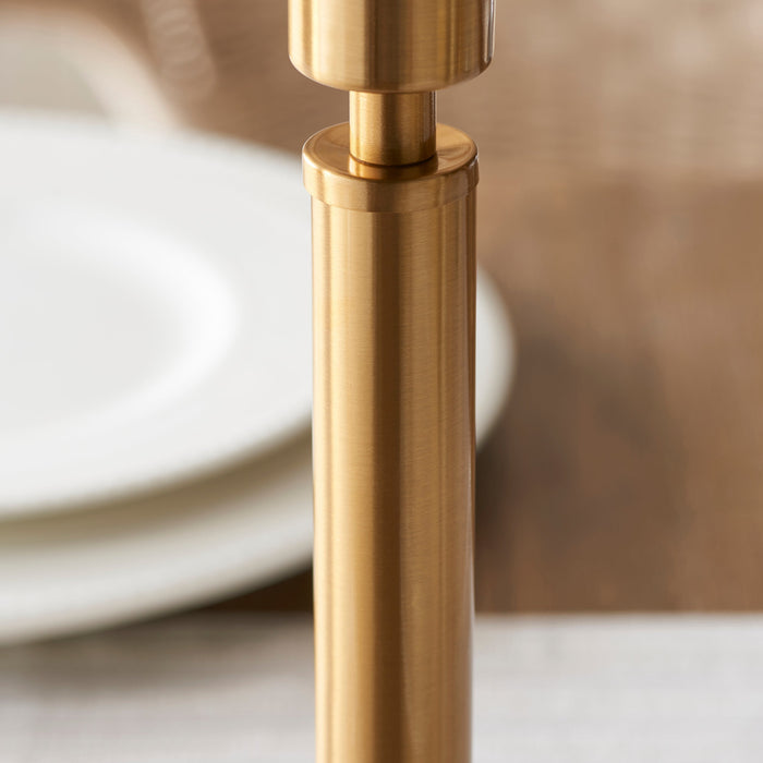 Endon 110461 Upton Rechargeable Table Base Brushed aged brass plate 1.5W LED (SMD 2835) Warm White