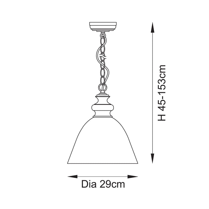 Endon 110825 Cotswold Pendant Natural ash, brushed aged brass plate & clear glass  10W LED E27 (Required)
