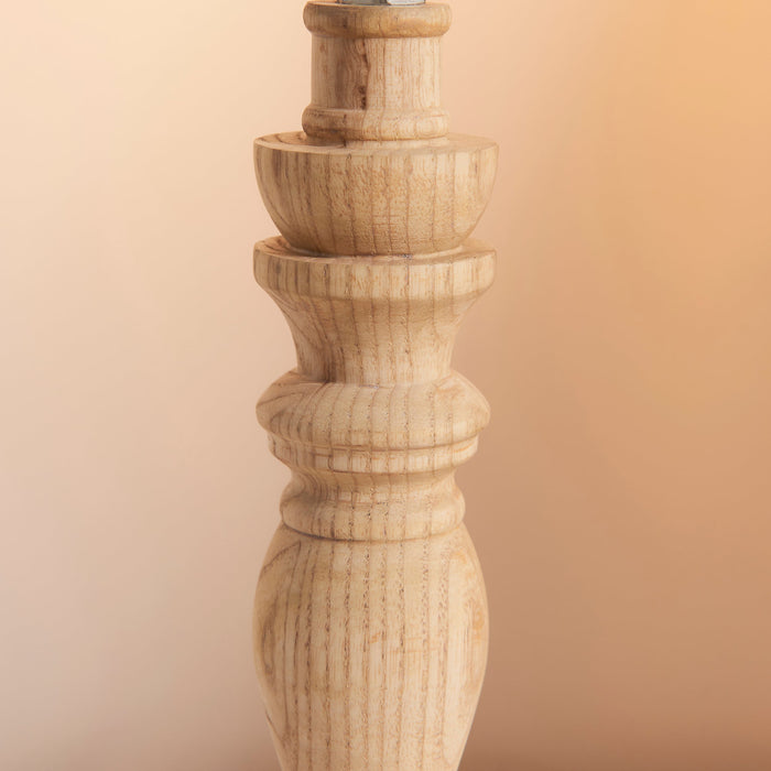 Endon 110937 Bibury Table Base Natural ash & brushed aged brass plate 7W LED B22 (Required)