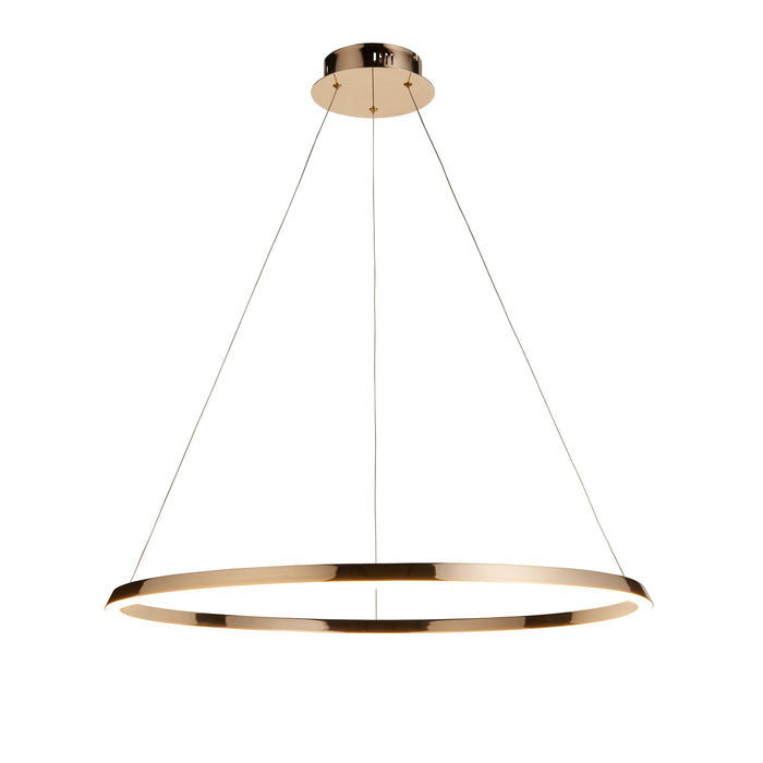 Endon 110958 Staten Pendant French gold finish & white silicone 43.5W LED tape module (SMD 2835) Warm White