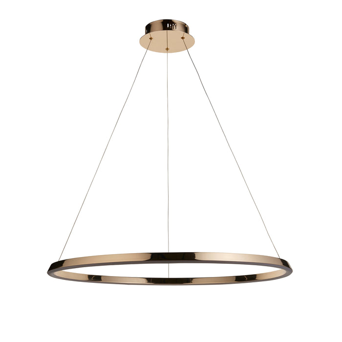 Endon 110958 Staten Pendant French gold finish & white silicone 43.5W LED tape module (SMD 2835) Warm White
