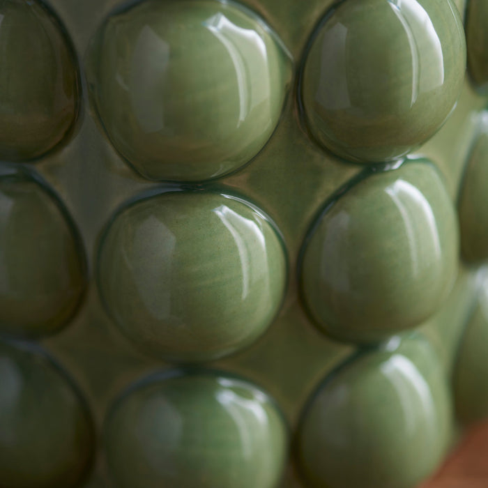 Endon 111257 Bobble Table Base Olive green glaze & brushed aged brass plate 10W LED B22 (Required)