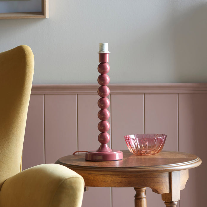 Endon 111282 Higgledy Table Base Gloss pink clay paint 7W LED E14 (Required)