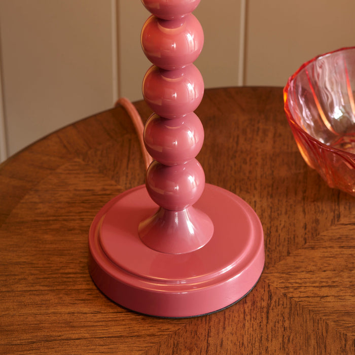 Endon 111282 Higgledy Table Base Gloss pink clay paint 7W LED E14 (Required)