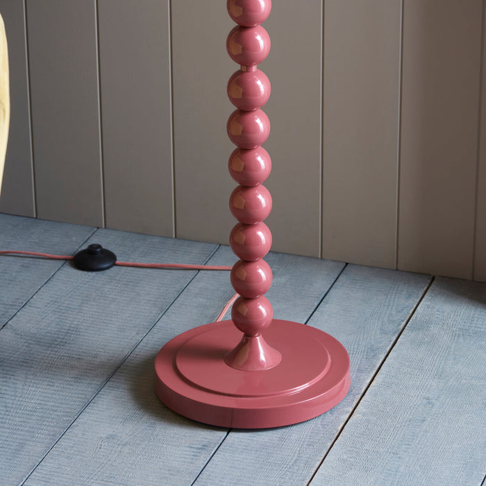 Endon 111283 Higgledy Floor Base Gloss pink clay paint 10W LED E27 (Required)