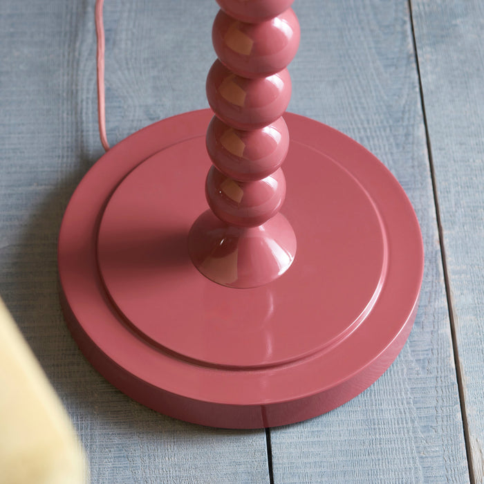 Endon 111283 Higgledy Floor Base Gloss pink clay paint 10W LED E27 (Required)