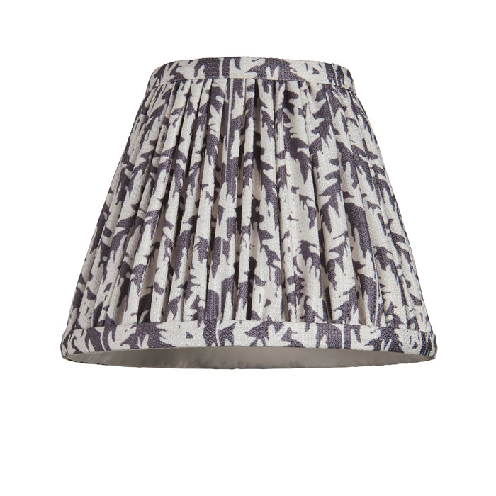Endon 111294 Leaf 16cm Tapered Shade Pearl grey fabric 7W LED E14 or B22 (Required)