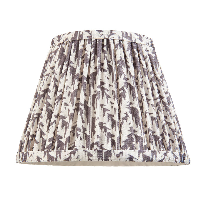 Endon 111295 Leaf 20cm Tapered Shade Pearl grey fabric 7W LED E14 or B22 (Required)