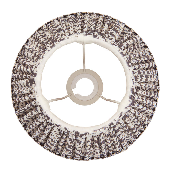 Endon 111296 Leaf 25cm Tapered Shade Pearl grey fabric 10W LED E27 or B22 (Required)