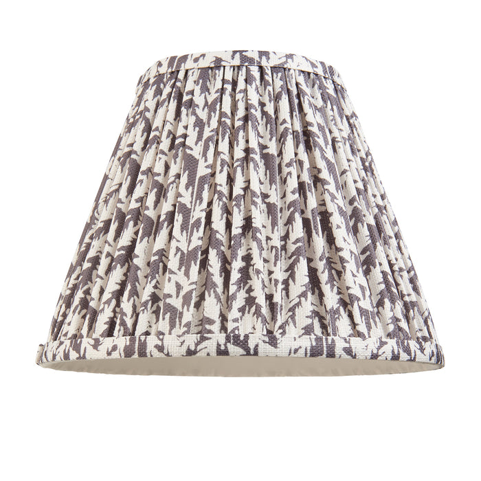 Endon 111296 Leaf 25cm Tapered Shade Pearl grey fabric 10W LED E27 or B22 (Required)