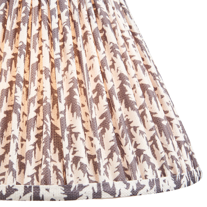 Endon 111297 Leaf 30cm Tapered Shade Pearl grey fabric 10W LED E27 or B22 (Required)