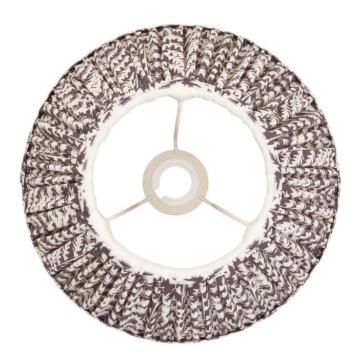 Endon 111297 Leaf 30cm Tapered Shade Pearl grey fabric 10W LED E27 or B22 (Required)