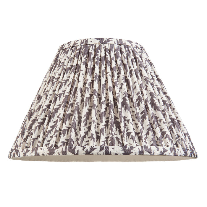 Endon 111297 Leaf 30cm Tapered Shade Pearl grey fabric 10W LED E27 or B22 (Required)