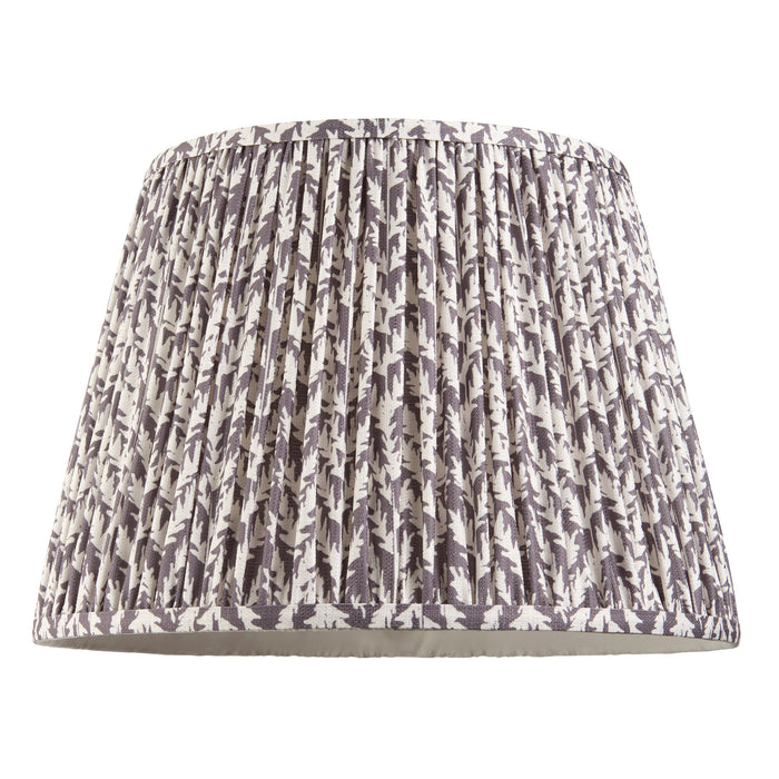 Endon 111299 Leaf 40cm Tapered Shade Pearl grey fabric 10W LED E27 or B22 (Required)