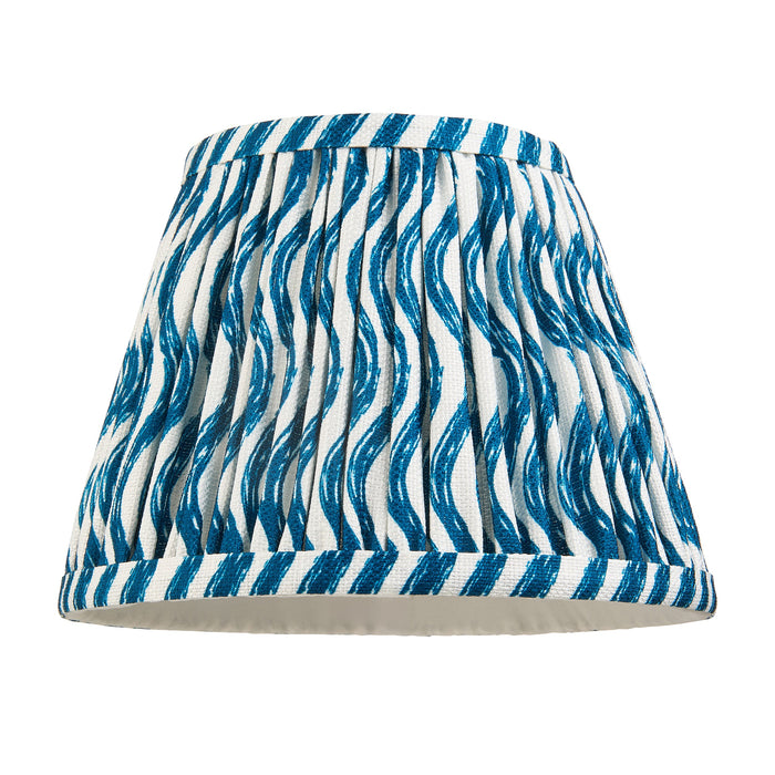 Endon 111301 Ripple 20cm Tapered Shade Marlin blue fabric 7W LED E14 or B22 (Required)