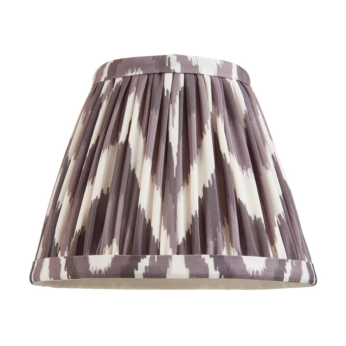 Endon 111322 Zigzag 16cm Tapered Shade Pearl grey fabric 7W LED E14 or B22 (Required)