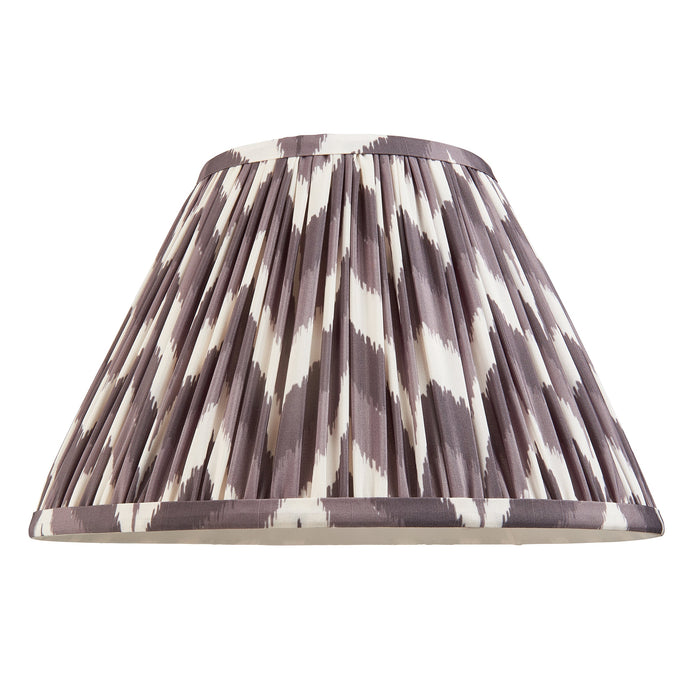 Endon 111325 Zigzag 30cm Tapered Shade Pearl grey fabric 10W LED E27 or B22 (Required)