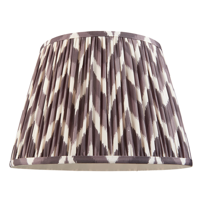 Endon 111326 Zigzag 35cm Tapered Shade Pearl grey fabric 10W LED E27 or B22 (Required)