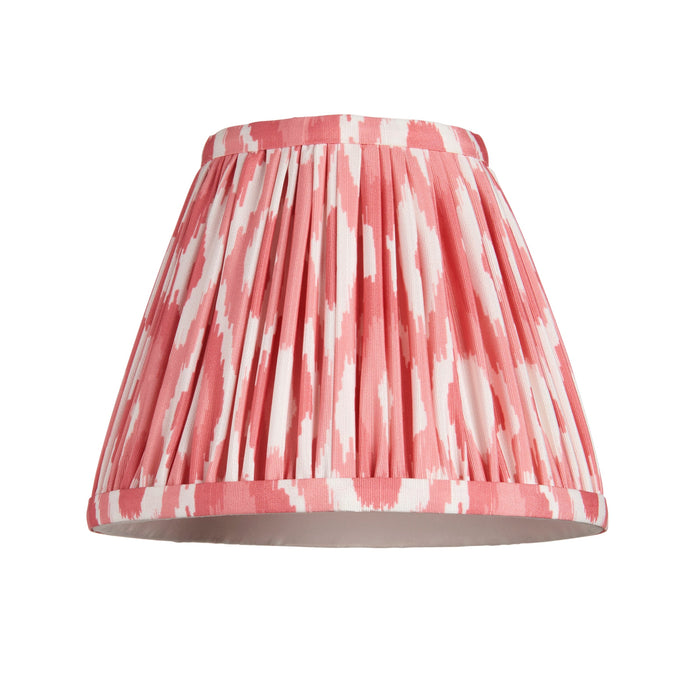 Endon 111337 Ikat 16cm Tapered Shade Coral pink fabric 7W LED E14 or B22 (Required)