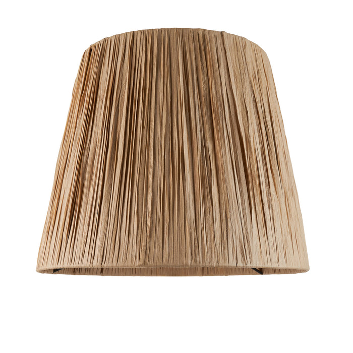 Endon 111507 Raffia 32cm Tapered Shade Natural raffia 10W LED E27 (Required)