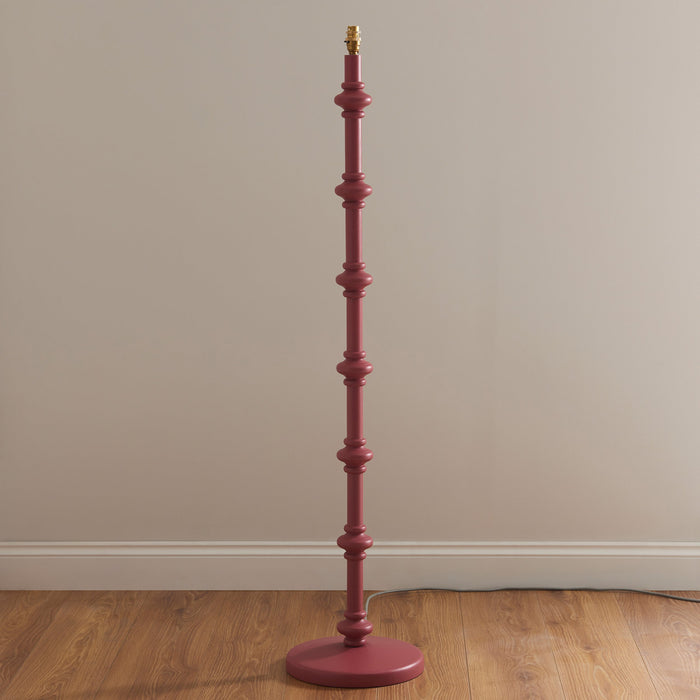 Endon 111603 Carnaby Floor Base Satin pink clay paint 10W LED B22 (Required)