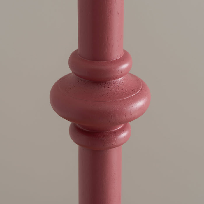 Endon 111603 Carnaby Floor Base Satin pink clay paint 10W LED B22 (Required)