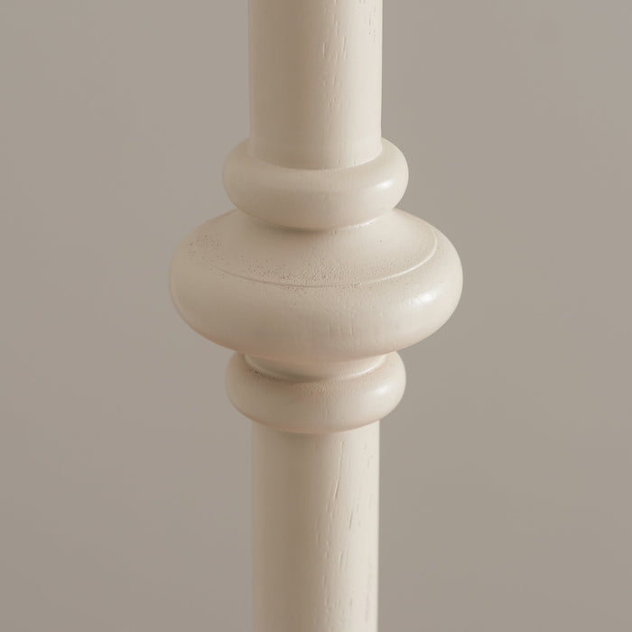 Endon 111606 Carnaby Floor Base Satin almond white paint 10W LED B22 (Required)