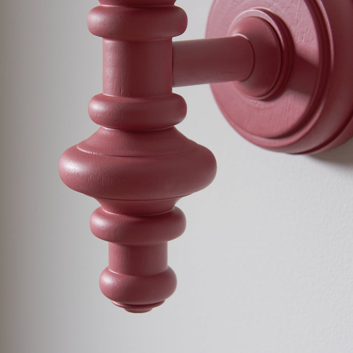 Endon 111622 Carnaby Wall Fitting Satin pink clay paint 7W LED B22 (Required)