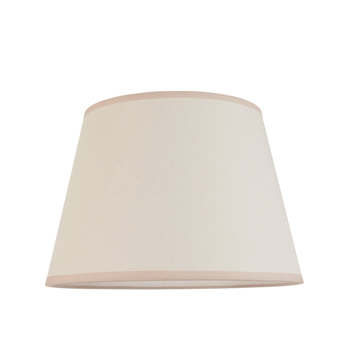 Endon 111630 Ivy 35cm Tapered Shade Vintage white & almond white fabric 10W LED E27 or B22 (Required) - westbasedirect.com