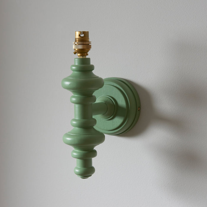 Endon 111631 Carnaby Wall Fitting Satin Cotswold green paint 7W LED B22 (Required)