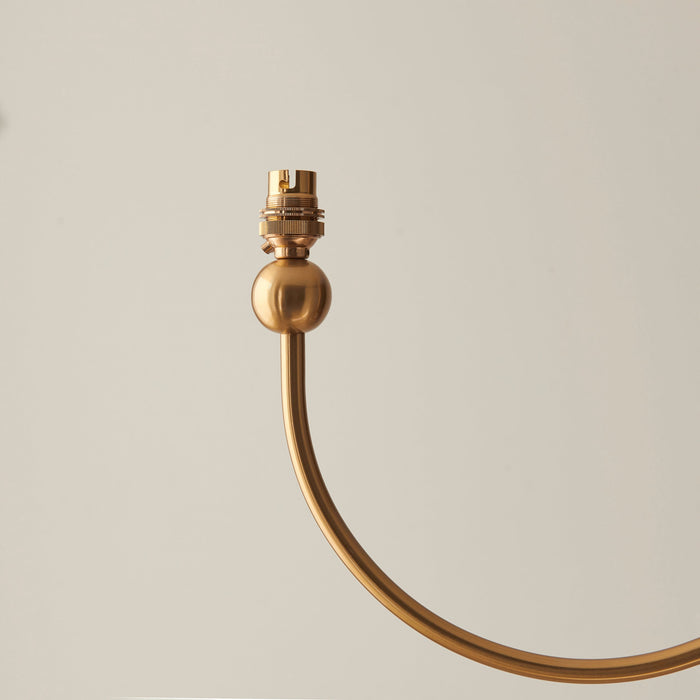 Endon 112152 Santiago 5lt Pendant Fitting Brushed aged brass plate 5 x 7W LED B22 (Required)