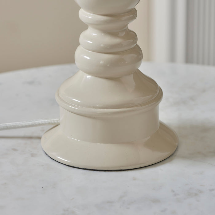 Endon 112166 Myrtle Table Base Almond white & warm brass plate 10W LED B22 (Required)