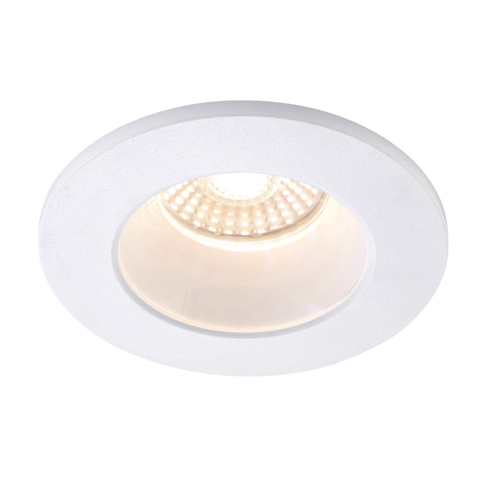 Saxby 112541 ShieldPRO Anti Glare 4CCT IP65 7W Matt white paint & clear acrylic 7W LED module (SMD 2835  CCT) CCT - westbasedirect.com