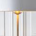 Endon 112571 Highclere Single Floor Antique brass plate & vintage white fabric 10W LED E27 (Required) - westbasedirect.com