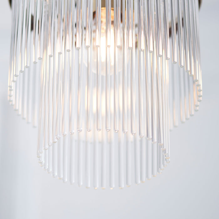 Endon 112572 Marietta Pendant Antique brass plate & clear glass 10W LED E27 (Required)