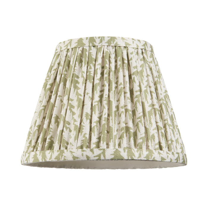 Endon 112912 Leaf 20cm Tapered Shade Herb garden green fabric 7W LED E14 or B22 (Required)