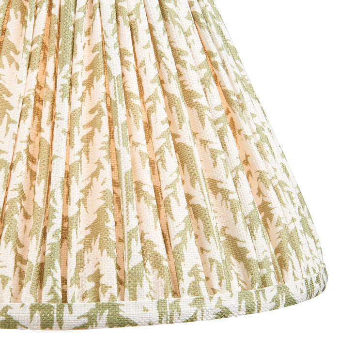 Endon 112913 Leaf 30cm Tapered Shade Herb garden green fabric 10W LED E27 or B22 (Required)