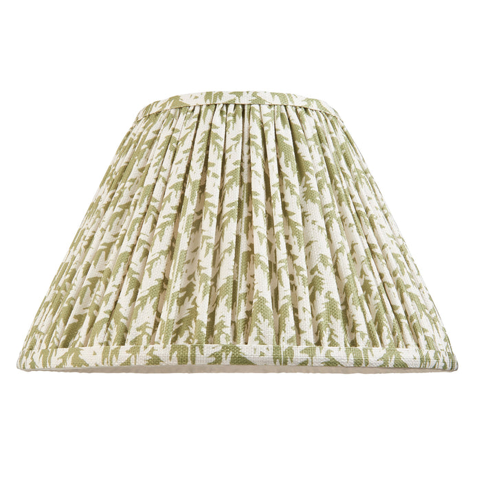Endon 112913 Leaf 30cm Tapered Shade Herb garden green fabric 10W LED E27 or B22 (Required)
