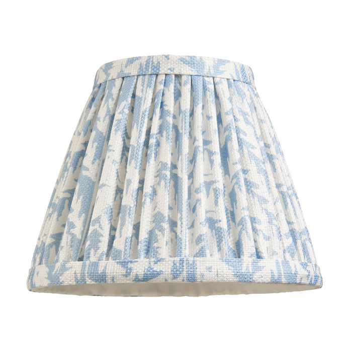 Endon 112914 Leaf 16cm Tapered Shade Shell bay blue fabric 7W LED E14 or B22 (Required)