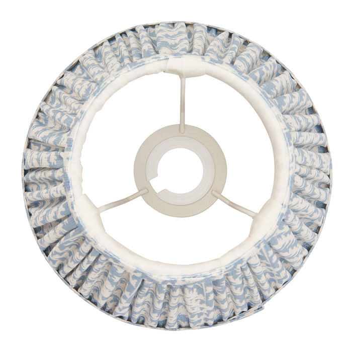 Endon 112915 Leaf 20cm Tapered Shade Shell bay blue fabric 7W LED E14 or B22 (Required)