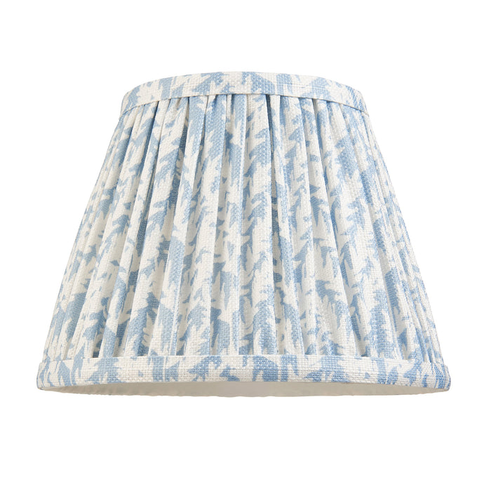 Endon 112915 Leaf 20cm Tapered Shade Shell bay blue fabric 7W LED E14 or B22 (Required)